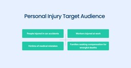 Personal injury law firm audience
