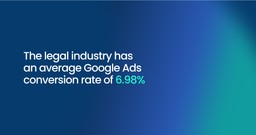 Google ad conversion rate for legal industry