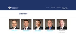 personal injury law firm website about us page