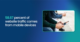 the majority of website traffic comes from mobile devices
