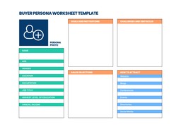 buyer persona worksheet template